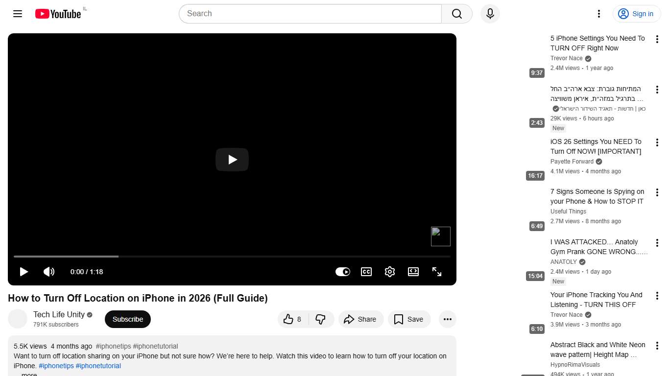 How to Turn Off Location on iPhone in 2026 (Full Guide) - YouTube